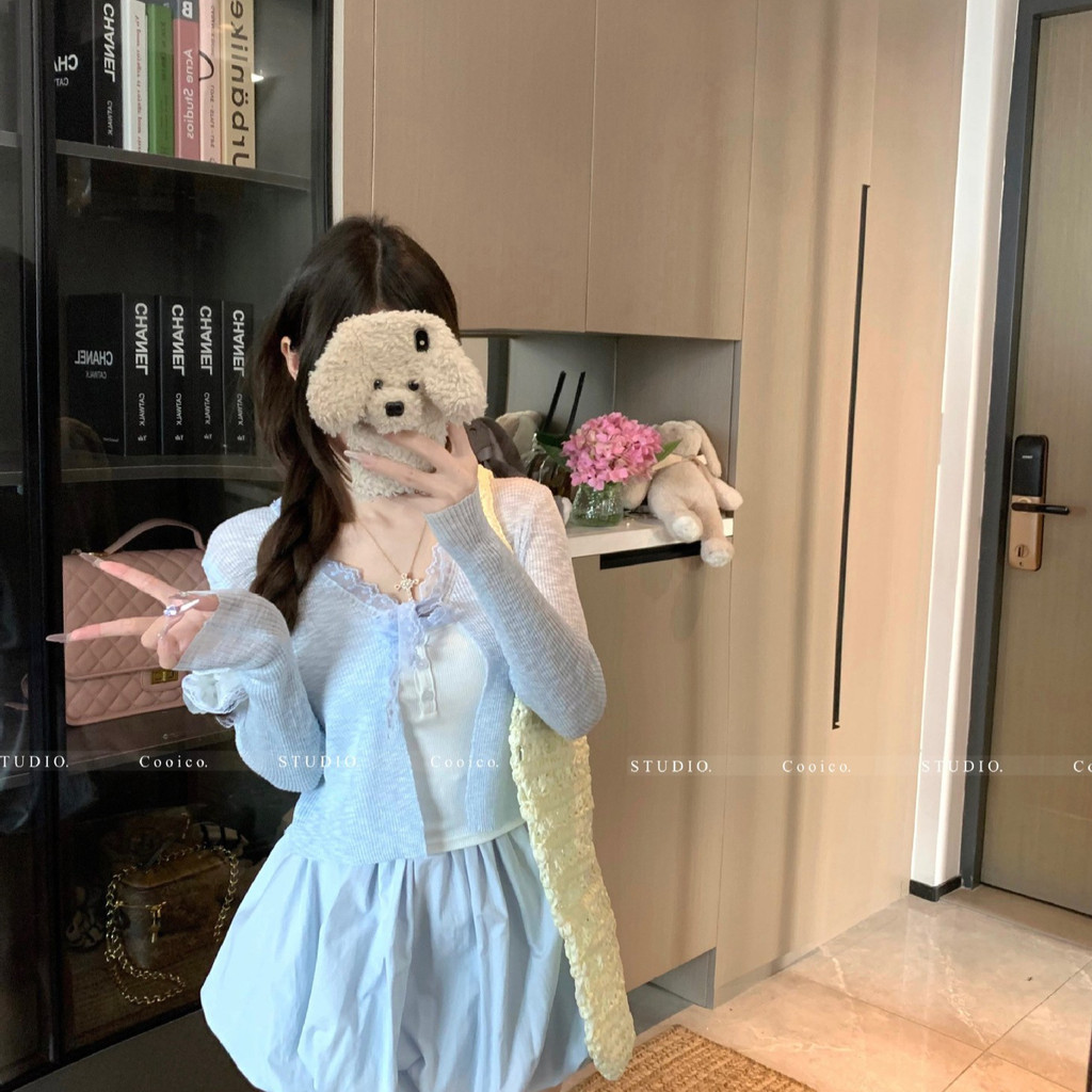 YAYUAN Short Knitted Cardigan Women's