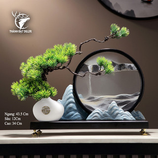  Chậu Cây Tranh Cát Decor Trang Trí Bàn Phòng Làm Việc Quà Tặng Tân Gia Khai Trương Sinh Nhật 