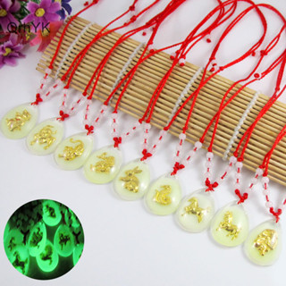 Nhà Máy Thời Trang Trung Quốc Cung Hoàng Đạo Đỏ Rop Mặt Dây Chuyền Vòng Cổ Dạ Quang Hạt Dành Cho Nữ Chòm Sao Động Vật Pha Lê Choker May Mắn Sinh Nhật Trang Sức QrhYK