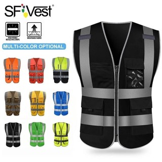 Phản Quang An Toàn Vest Tầm Nhìn Cao Trống XXXL Xe Máy Áo Vest An Toàn Huỳnh Quang Tín Hiệu Dành Cho Nam Nữ