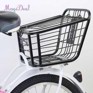 Magideal Xe Đạp Phía Sau Giỏ Đồ Lặt Vặt Tổ Chức Kim Loại Mua Sắm Xe Đạp Pannier Cho