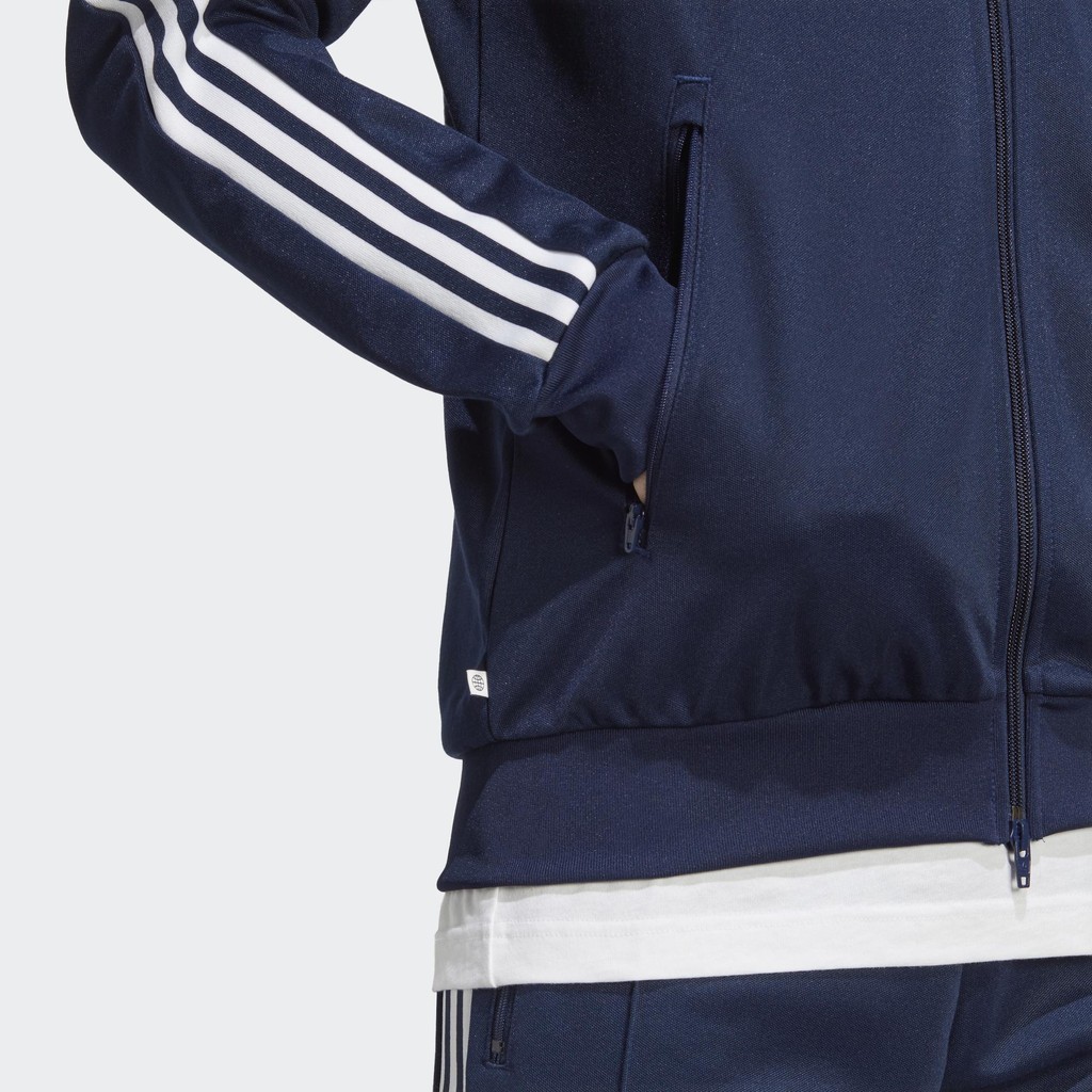 Adidas Phong cách sống Áo Track Jacket Beckenbauer Classics Adicolor Nam Màu xanh da trời IA4776