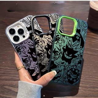 Vỏ hoạt hình Pokemon Pikachu Gengar cho Huawei Mate 30 40 P30 P40 Pro Nova 7 9 Honor 50 Laser cứng Mạ cực quang Ống kính kim loại Vỏ điện thoại Anime sang trọng mát mẻ