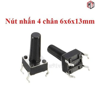 Nút nhấn 4 chân 6x6x13mm dip