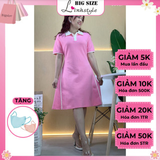 Sale đầm polo bigsize 2 viền 16917