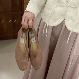 Giày lười đế phẳng mũi vuông thời trang