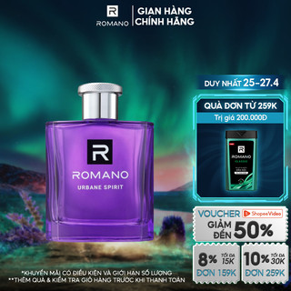 Nước Hoa Cao Cấp Dành Cho Nam ROMANO EDP URBANE SPIRIT 100ml