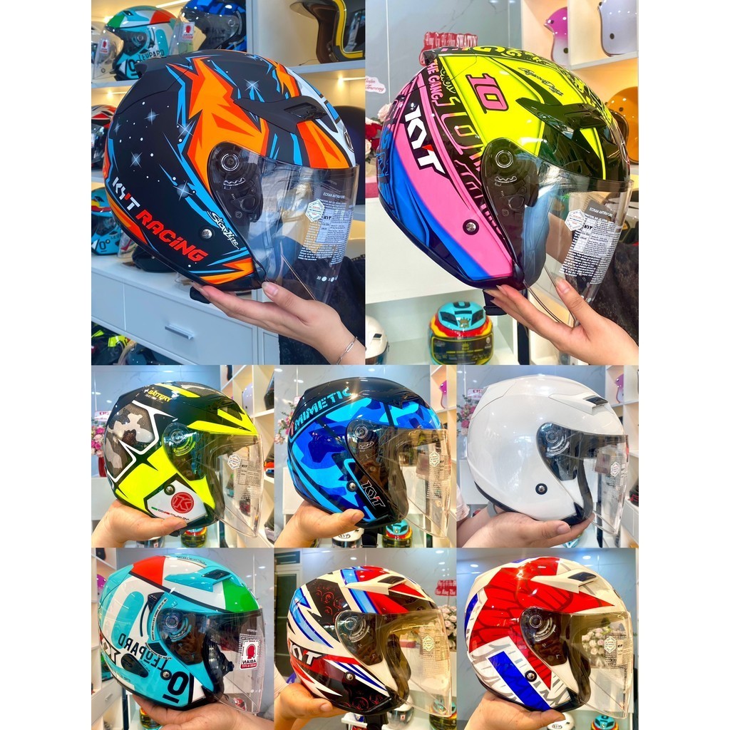 MŨ KYT 3/4  VENOM CAO CẤP-MŨ KYT VENOM 2 KÍNH CHÍNH HÃNG