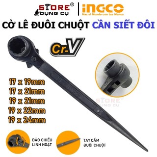 Cờ lê đuôi chuột, cờ lê giàn giáo tự động ingco thép cao cấp cr-v hrstw17191 hrstw17211 hrstw19211 hrstw19221 hrstw19241