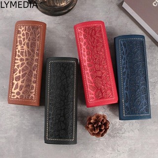 Hộp kính mắt LYMEDIA, Hộp đựng kính mắt chống ép bằng da PU, Hộp đựng kính cường lực màu trơn dành cho nữ