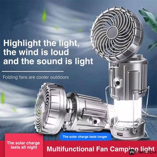 Thích hợp cho thiết bị bão/ngoài trời/cắm trại có móc treo Quạt năng lượng mặt trời Chiếu sáng khẩn cấp Đèn pin ABS Đèn cắm trại Quạt treo lều Đèn cắm trại Đèn lều