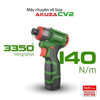 Thân máy chuyên vít pin 16.8v akuza cv2 không chổi than - tốc cao - phím chỉnh tốc nhanh