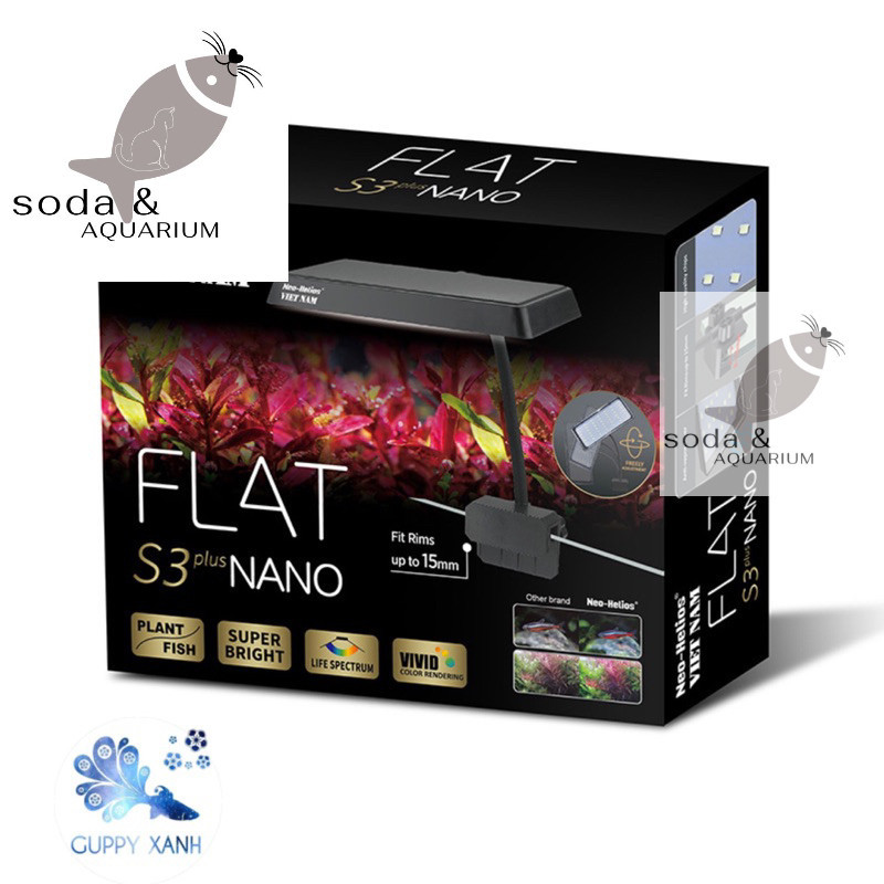 Đèn Led Neo Flat Nano S3 Plus Đỏ Cá Không Đỏ Nước 13W
