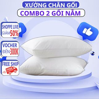 Ruột Gối Nằm Hơi Bông Gòn Êm Ái Kích Thước 40 x 60cm, Ruột Gối Nằm Siêu Êm Hàng Việt Nam - CHĂN CHIẾU TG