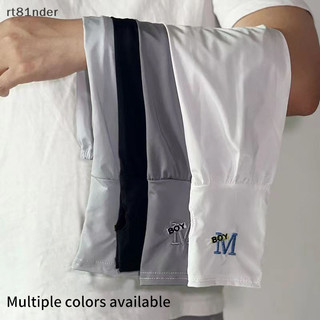 Rt Mùa Hè Chống Nắng Tay Áo Dành Cho Nam Chống Uv Ice Silk Arm Guards Găng Tay Nam Lái Xe Và Đi Xe Đạp Thoáng Khí Ice Silk Tay áo n