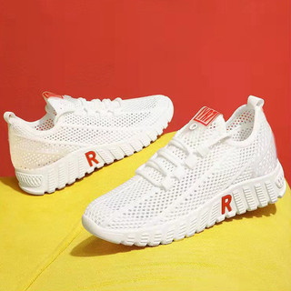 Giày sneaker giày nữ giày trắng lưới bề mặt đế mềm giày chạy bộ giày sneaker nữ giày trắng lưới bề mặt đế mềm giày chạy bộ