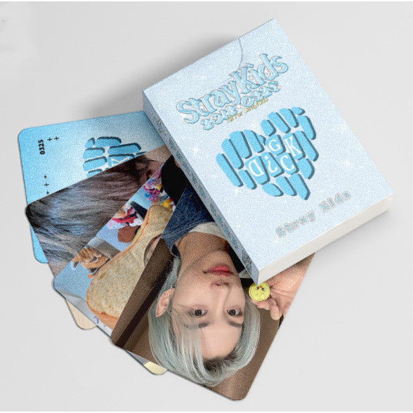 50-55pcs STRAY KIDS Holographic Laser Lomo cards Perfect Day with SKZ Rock STAR Album Photocards Straykids HYUNJIN FELIX BANGCHAN CHANGBIN HAN I.N LEE KNOW Postcards