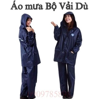 Áo mưa bộ, vải dù, siêu chống thấm nước cao cấp