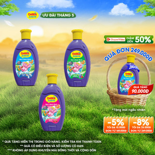 Chai Sữa Tắm Gội cho bé Carrie Junior 280g