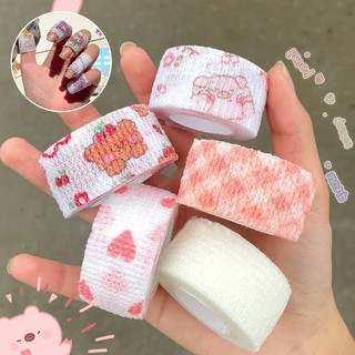 Di Động Học Sinh Viết Ngón Tay Băng Hoạt Hình Dễ Thương Dây Đàn Hồi Trường Đồ Dùng Văn Phòng