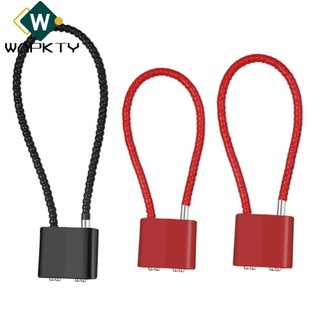 Ổ khóa dây thép WAPKTY, có chìa khóa Khóa an toàn có thể điều chỉnh, Tủ ký túc xá chống trộm di động Bảo vệ khóa hành lý Khóa mũ bảo hiểm an ninh