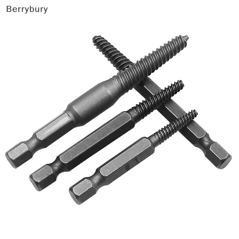 Berrybury 5 Chiếc Vít Máy Hút Trung Tâm Mũi Khoan Bộ Hướng Dẫn Bị hỏng Bu Lông Bị hỏng MỚI