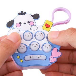 Máy Chơi Game Cầm Tay Mini Họa Tiết Hoạt Hình Chuột Đất Điện Tử Dạ Quang Giải Nén Đồ Chơi Móc Khóa Nhỏ