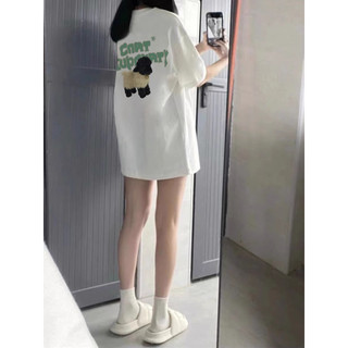 HANUNA Local Brand Áo Thun Phông Form Rộng 100% Cotton BIG SIZE Áo thun ngắn tay màu trắng nữ mùa hè 2024 Phong cách mới Thiết kế Mỹ Niche Loose Top Street Wear