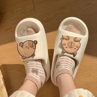 Nữ Mùa Hè Phong Cách Mới Cặp Đôi Chống Trơn Trượt Hộ Gia Đình Nhà Dép Dễ Thương Sli