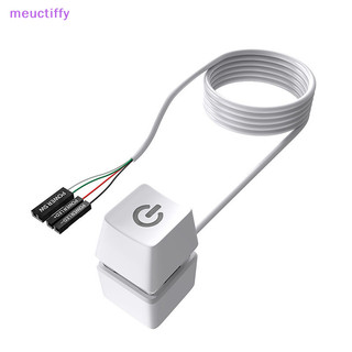 Meuctiffy Di Động Nhiều Màu Sắc Đèn LED Máy Tính Để Bàn Công Tắc Nguồn PC Bo Mạch Chủ Bên Ngoài Khởi Động Nguồn Bật / Tắt Nút Mở Rộng Cáp VM