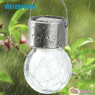 2024 HẤP DẪN!! Crack Ball Led Đèn Năng Lượng Mặt Trời Nhiều Màu Thay Đổi Cây Treo Đèn Trang Trí Tiệc Trong Nhà Ngoài Trời Năng Lượng Mặt Trời