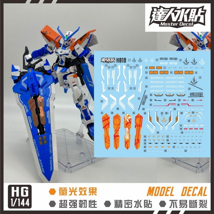 Decal trượt nước MASTER H020 HG 1 / 144 Astray Blue Frame L / D SEED Fluo Loại