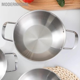 ModernHome Nồi nấu mì Ramen Hàn Quốc có tay cầm bằng thép không gỉ Làm nóng nhanh tiện lợi cho món súp Lẩu nhỏ