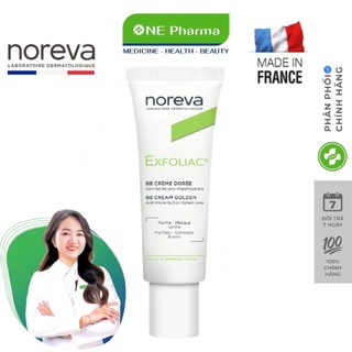 Kem dưỡng giảm mụn thay thế kem nền Noreva Exfoliac BB Cream Golden 30ml
