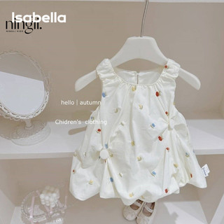 Isabella váy bé gái công chúa váy cho  bé gái thời trang dễ thương đẹp 2024 NEW KLQ2451YDA 23Z240606