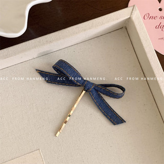 Retro Denim Nơ Kẹp Tóc Nữ Nổ Kẹp Tóc