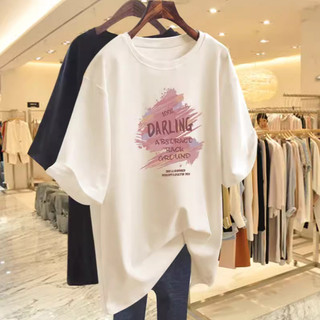 Áo thun ngắn tay hoa mai dài  dáng rộng áo cotton nguyên chất nhỏ độc đáo