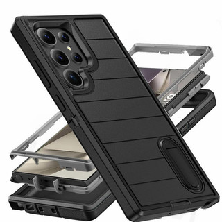 Ốp Lưng Cho Samsung Galaxy S24 Ultra S24 Plus 5G Full Body 3 Trong 1 Chống Sốc Hạng Nặng Chống Trầy Xước Chắc Chắn Chân Đế Bao