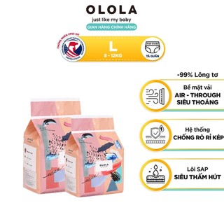  COMBO 2 Bịch Tã Bỉm Quần Cao Cấp OLOLA Skin Fit Size L 26 Miếng Hàn Quốc Cho Bé Mỏng Nhẹ Mềm Thoáng Thấm Hút Nhanh 