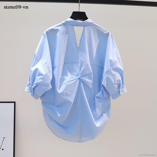 Áo sơ mi cotton siêu mỏng SUOMENG thiết kế rộng rãi, chống nắng, thời trang mùa hè, phù hợp cho nữ