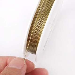 1 Cuộn Thép Không Gỉ Chống Mạnh Dòng Đính Hạt Dây Trang Sức Dây Dây DIY Trang Sức Làm Vòng Tay Dây Chuyền Cung Cấp