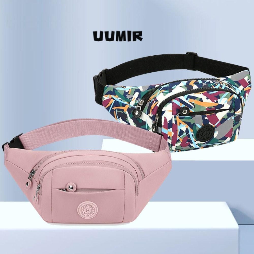 Túi thắt lưng, Ví dung tích lớn họa tiết hoa, Túi ngực nhiều túi Nylon chống thấm nước