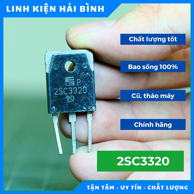 Transistor NPN 2SC3320 C3320 15A 500V Hàng chính hãng, tháo máy, tra kỹ trước khi