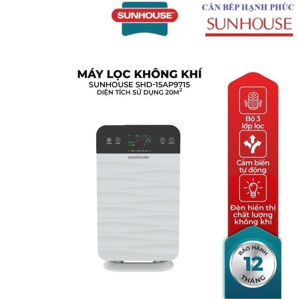 Máy lọc không khí SUNHOUSE SHD-15AP9715