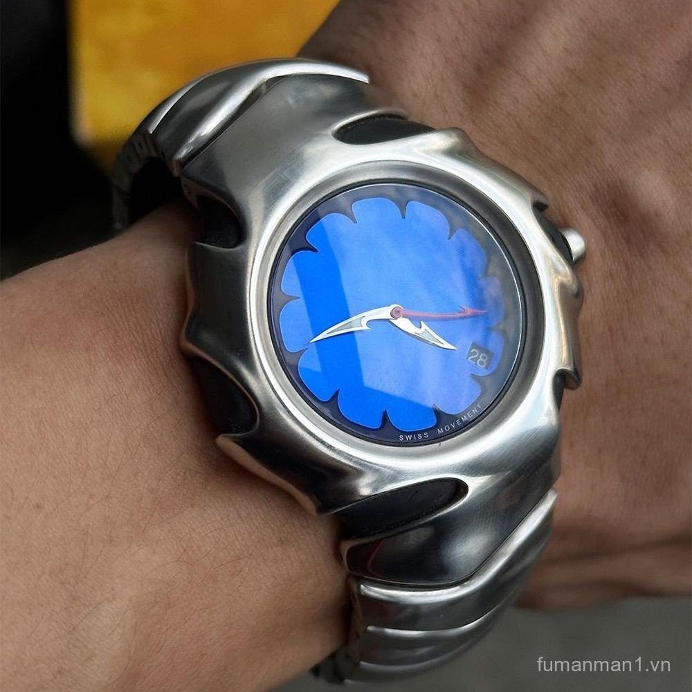 [Chất liệu thép không gỉ] Đồng hồ nam phong cách kim Y2K không đều KIOSK quartz retro thiết kế tùy c