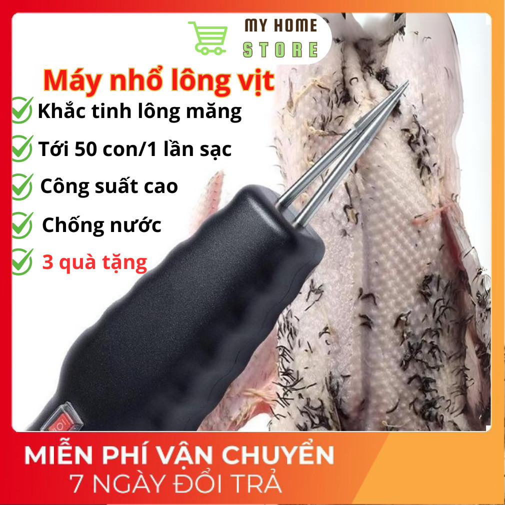  Máy Nhổ Lông Vịt Cầm Tay Tool Box Máy Vặt Lông Vịt Gà Lông Măng Không Dây  cao_nhien_thith  