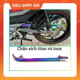 Chắn xích xe máy Carte che sên titan và inox sirius fi, sirius xăng cơ, dream, wave, exciter 135 phu kiện xe máy