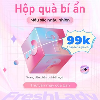 【HOT Hộp quà bí ẩn 1 lens ngẫu nhiên Fresh Lady 6 tháng Surprise Box Mẫu màu ngẫu nhiên (Tặng hộp đựng lens)