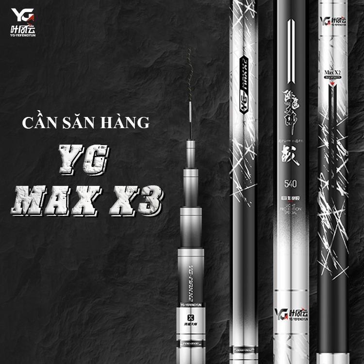 CẦN TAY SĂN HÀNG MAX X3 YG. Đi Câu Fishing Bắt Cá Carbon Câu Cá Fish Nam