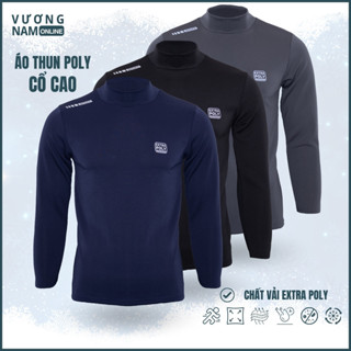 Áo giữ nhiệt nam cổ tròn và cao 3 phân EXTRA POLY chất vải dày đẹp co giãn 4 chiều ôm vừa dòng cao cấp chống nắng VNO149